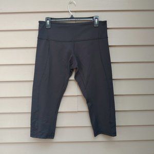 Lululemon Black Capri Leggings Fitness Workout Gym Yoga Classic